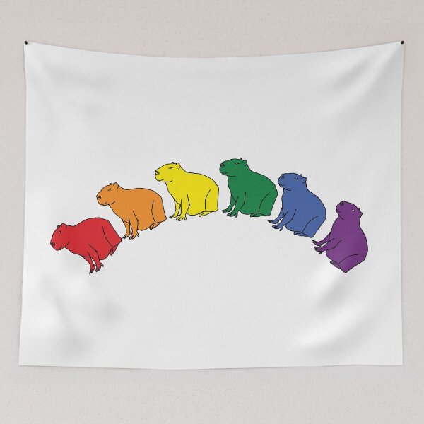 Item preview, Pride Capybara Rainbow designed and sold by ellenhenry.