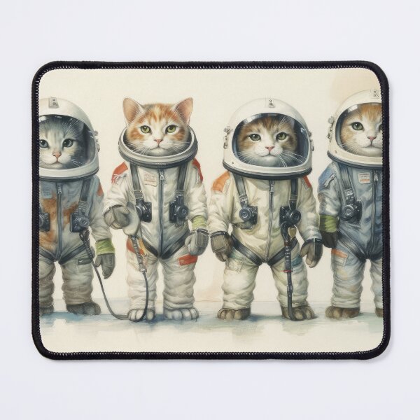 Item preview, Cute Astronaut Cats in Space Helmets designed and sold by Artistic Assets Studio.