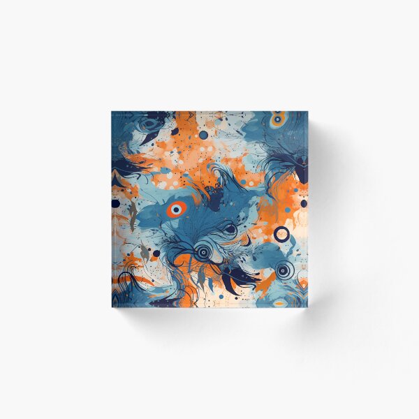 Item preview, Flowing Grunge Blue Orange designed and sold by Tim-Ries.