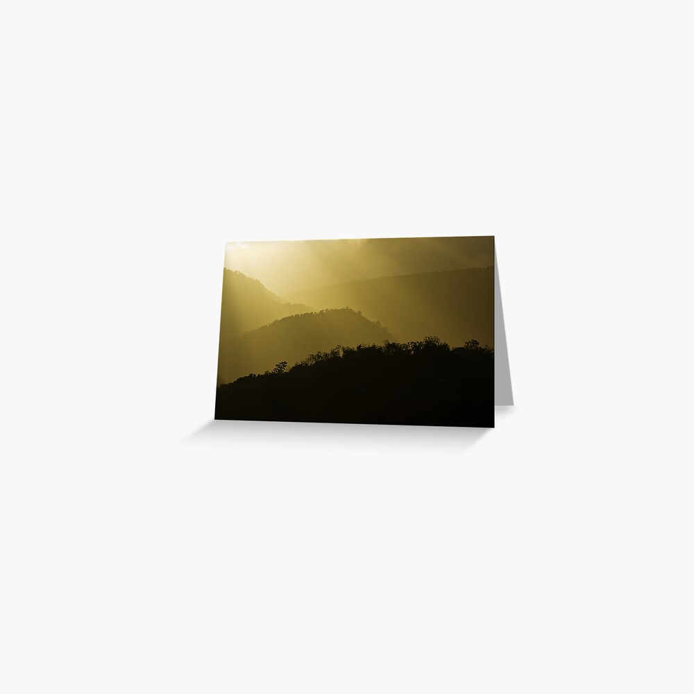 Sunset over Cannonvalley Greeting Card