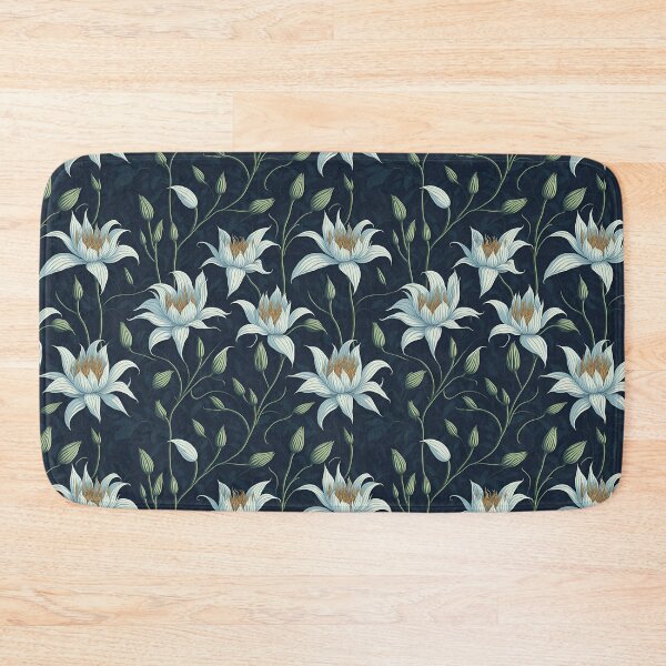 Item preview, White Color Lily Pattern designed and sold by DesignCentrum.