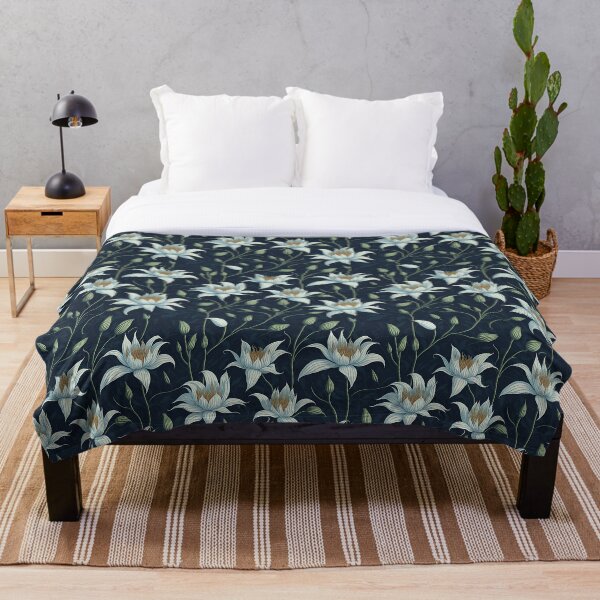 Item preview, White Color Lily Pattern designed and sold by DesignCentrum.