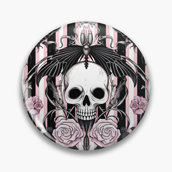 Item preview, Sweet Pinkish Halloween Skull Pattern designed and sold by Syphi.