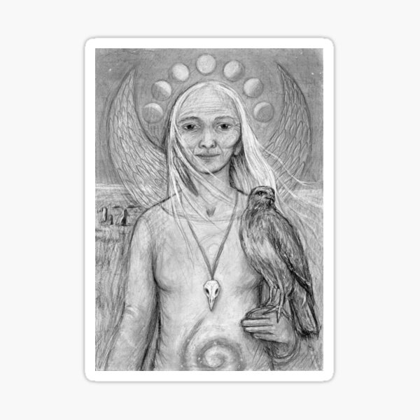 Air Element Goddess Sticker