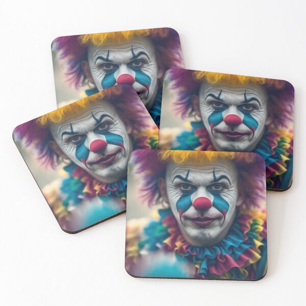 Item preview, FJP0017 - Portrait of a Colorful Clown designed and sold by Futuriddle.