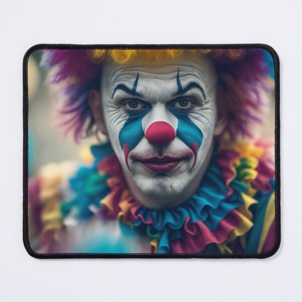 Item preview, FJP0017 - Portrait of a Colorful Clown designed and sold by Futuriddle.