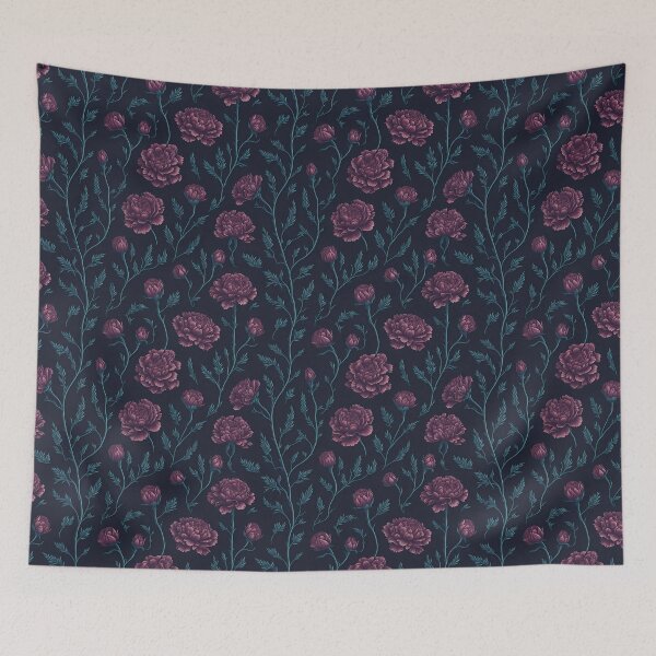 Item preview, Red Color Carnation Pattern designed and sold by DesignCentrum.