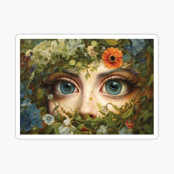 A Glimpse into Radiant Beauty Sticker