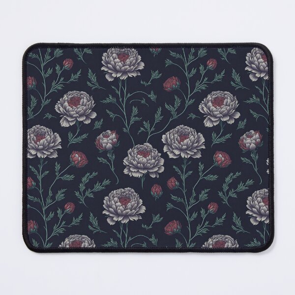 Item preview, White and Red Color Floral Pattern designed and sold by DesignCentrum.