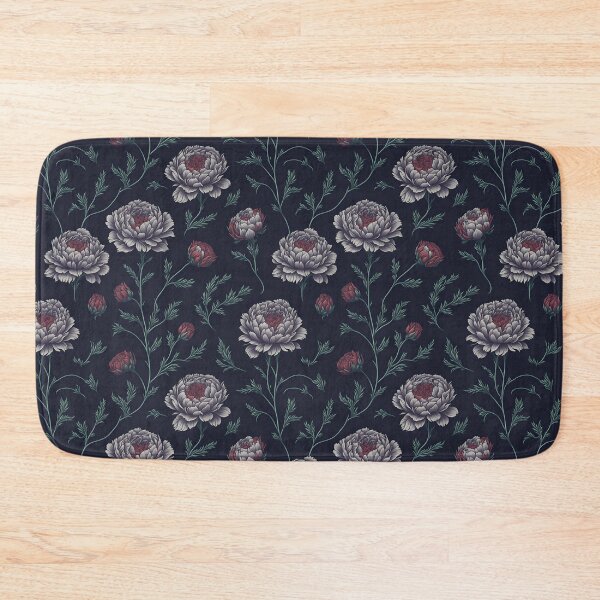 Item preview, White and Red Color Floral Pattern designed and sold by DesignCentrum.