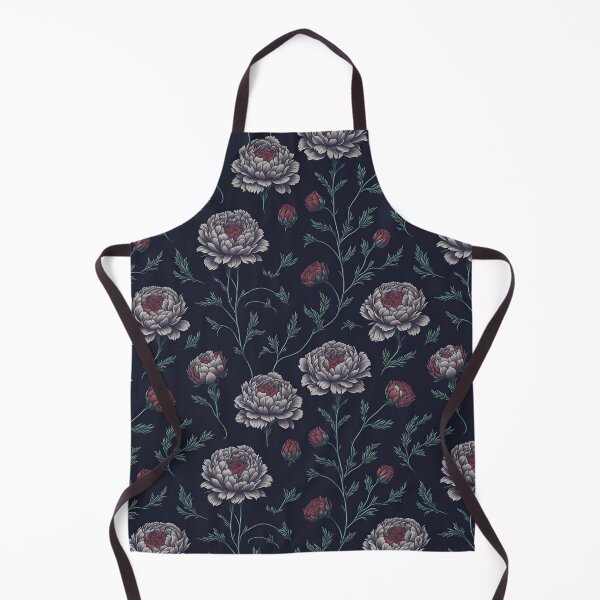 Item preview, White and Red Color Floral Pattern designed and sold by DesignCentrum.