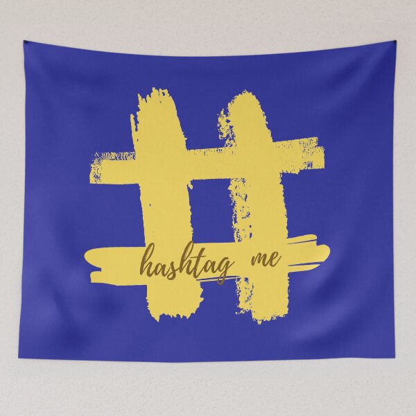 Item preview,  YELLOW HASHTAG SIGN AND HASHTAG ME: designed and sold by coffeeflavour.