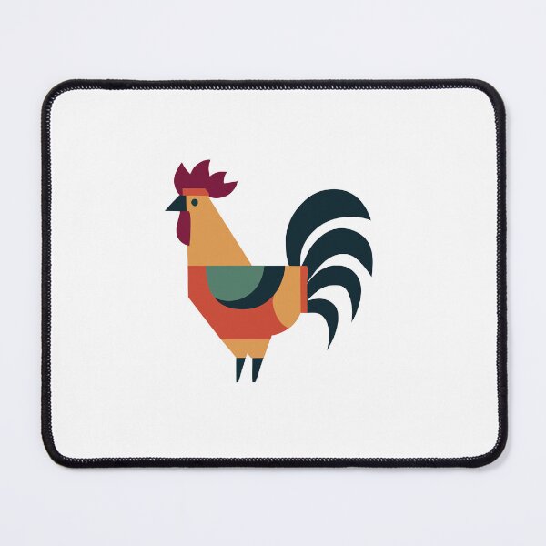Item preview, Impresionante gallo gallo colorido moderno de mediados de siglo designed and sold by SorryFrog.