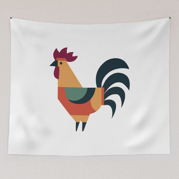 Item preview, Awesome Mid Century Modern Colorful Rooster Cockerel designed and sold by SorryFrog.