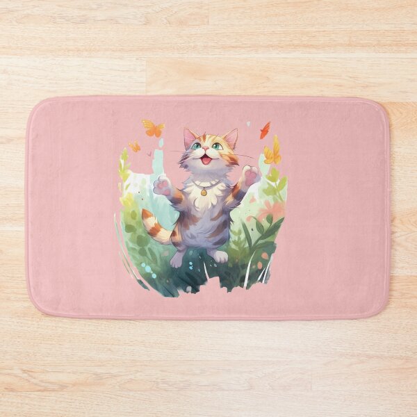 Item preview, Cute happy cat chasing butterflies designed and sold by Corneel  Buma.