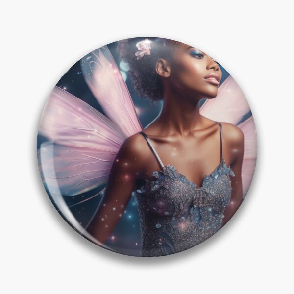 Item preview,  Dreamy colors |  Black-skinned butterfly woman designed and sold by Cris888.