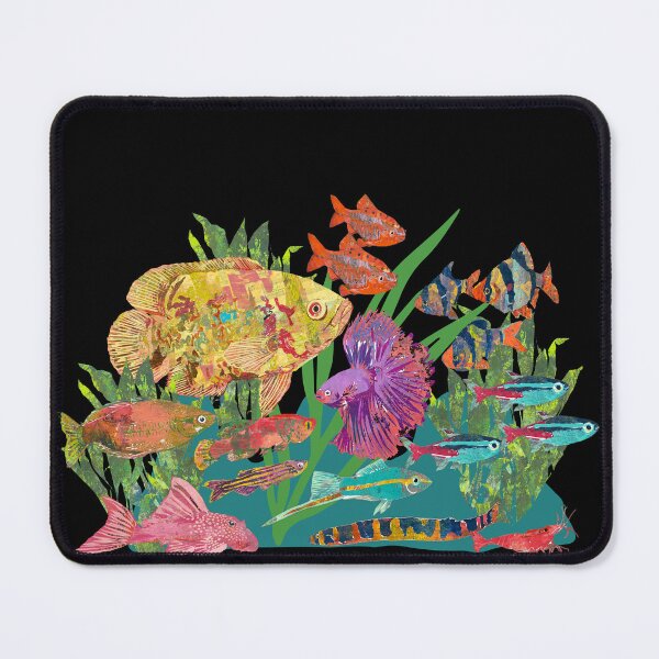 Item preview, School of Colorful Tropical Freshwater Fish designed and sold by ginaisarty.