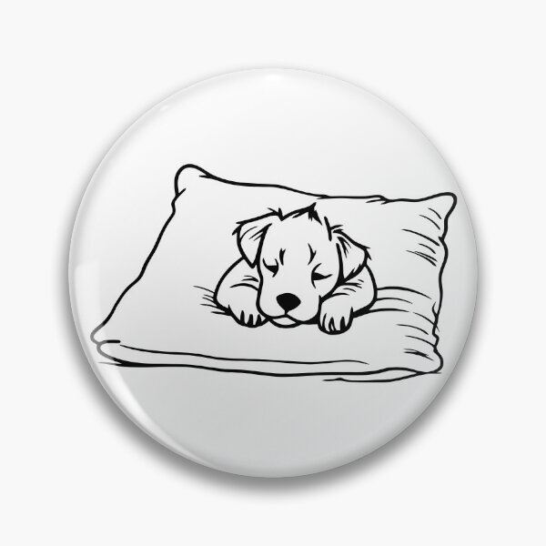 Item preview, Sleepy Dog: A Dreamy Design, line dog designed and sold by Artwyz.
