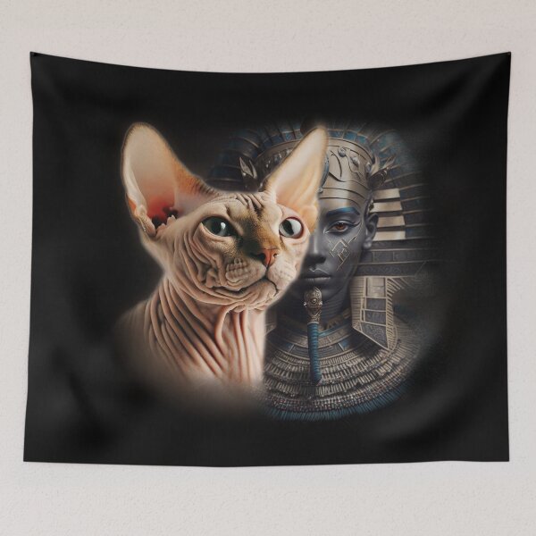 Item preview, Cream Sphynx and the Pharaoh designed and sold by derKatzenmensch.