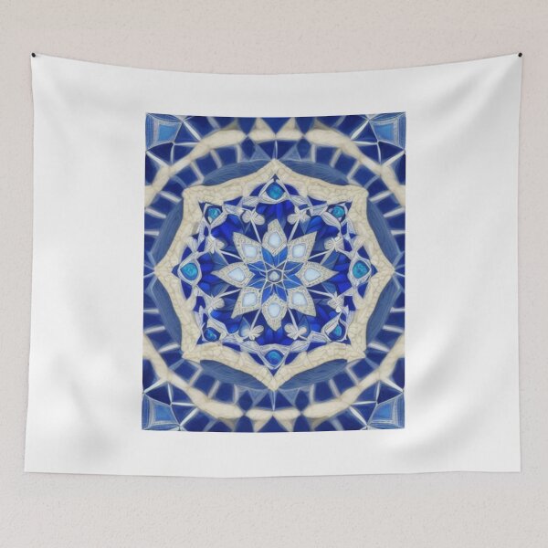 Artikelvorschau, Blaues Saphir-Mandala entworfen und verkauft von WiseCity.