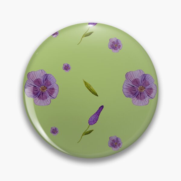 Item preview, Beautiful floral print of violet and lavender flowers. Light green background and lilac flowers, leaves designed and sold by IrinaIhnatieva.