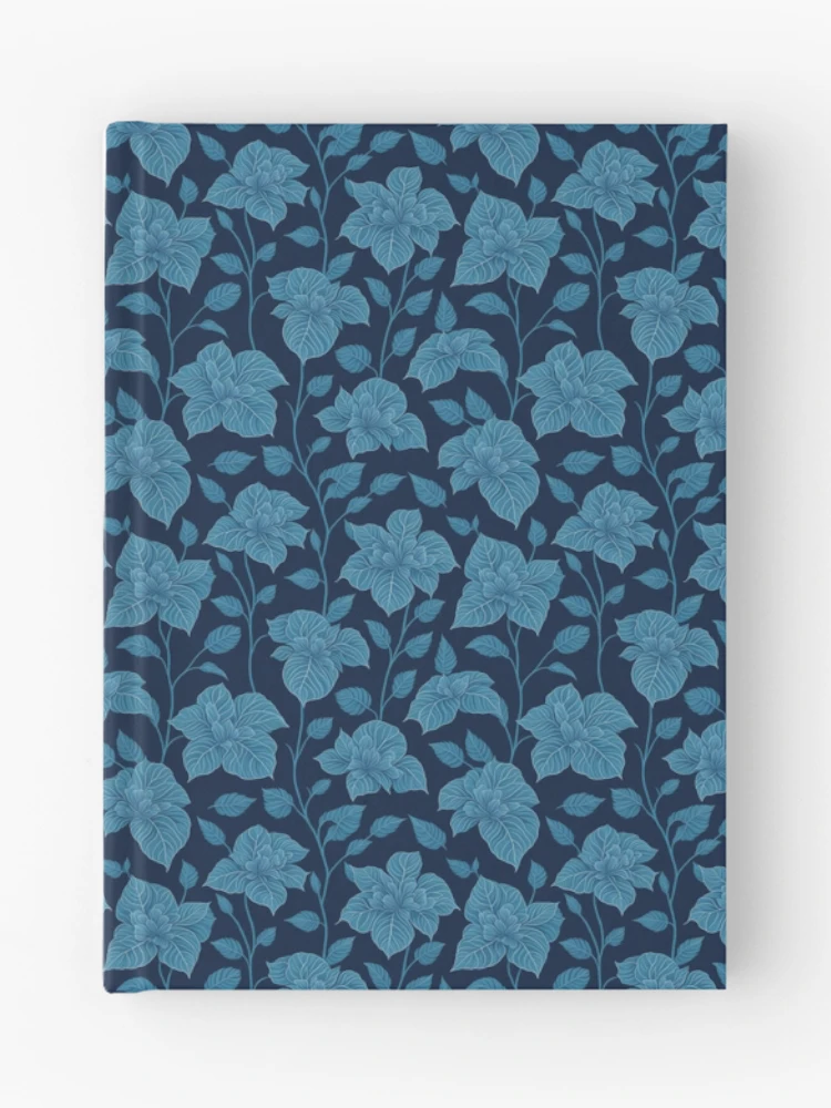 Thumbnail 1 of 3, Journal, Blue Color Floral Pattern designed and sold by DesignCentrum.