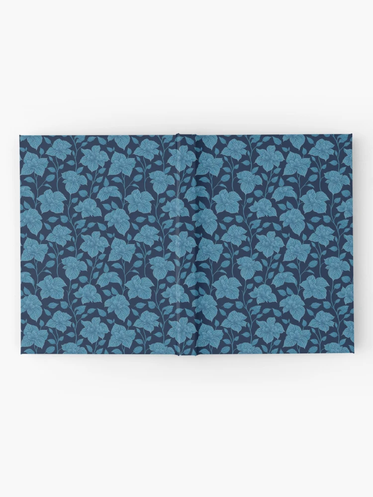 Thumbnail 2 of 3, Journal, Blue Color Floral Pattern designed and sold by DesignCentrum.