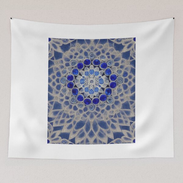 Artikelvorschau, Blaues Saphir-Mandala entworfen und verkauft von WiseCity.