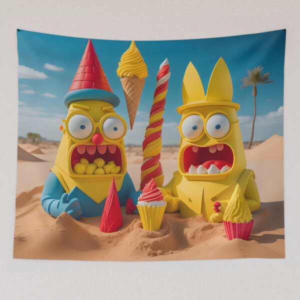 Item preview, "Funny summer friends" digital art designed and sold by arcticcayman.