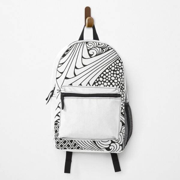 Item preview, Zentangle inspired black and white drawing designed and sold by Zentura.