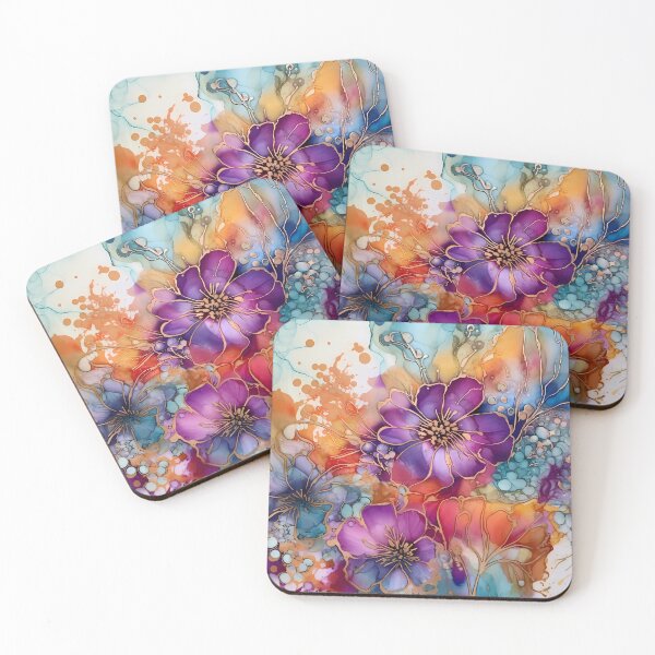 Item preview, Abstract Floral : Alcohol Ink  designed and sold by MTJ-Mushrooms.