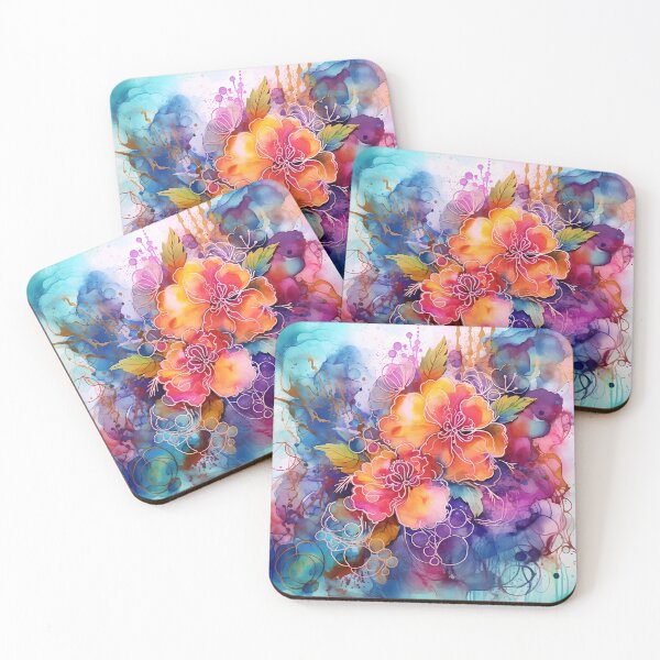 Item preview, Abstract Floral : Alcohol Ink  designed and sold by MTJ-Mushrooms.