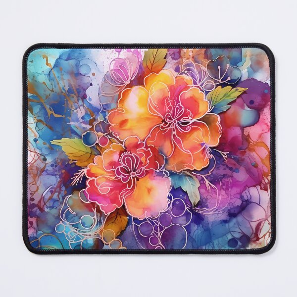 Item preview, Abstract Floral : Alcohol Ink designed and sold by MTJ-Mushrooms.