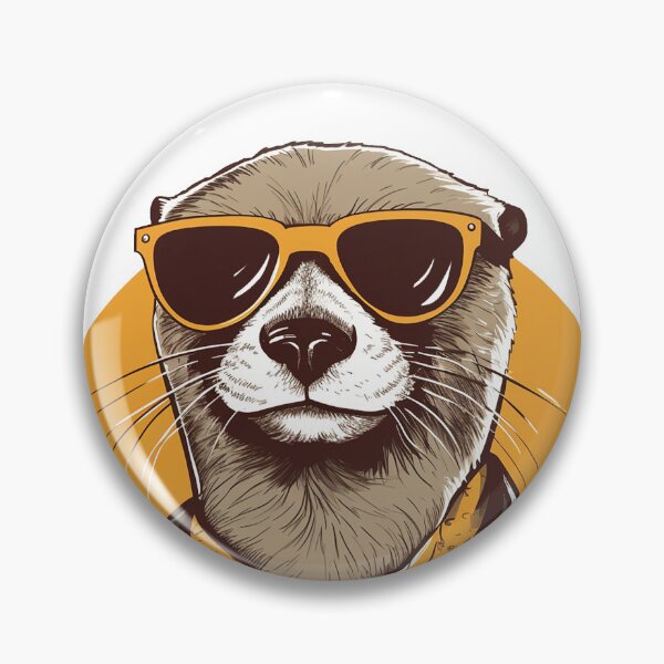 Item preview, 70s Otter in a shirt designed and sold by RetroAnimals.