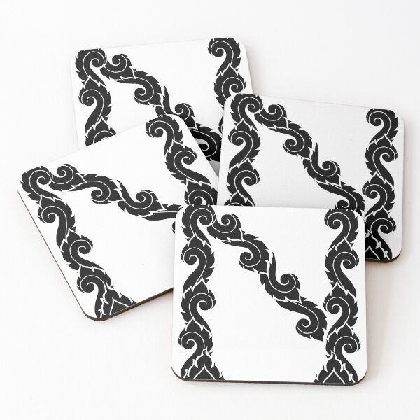 Item preview, Black elegant letter N with Thai art elements. designed and sold by KanyaluckArtist.
