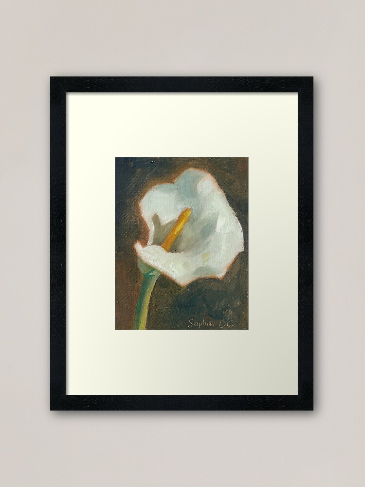 Thumbnail 2 of 7, Framed Art Print, Arum Lilly designed and sold by TheDaysIdeas.