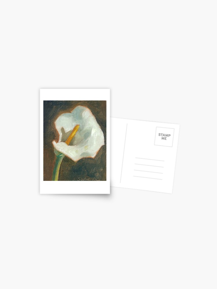 Thumbnail 1 of 2, Postcard, Arum Lilly designed and sold by TheDaysIdeas.