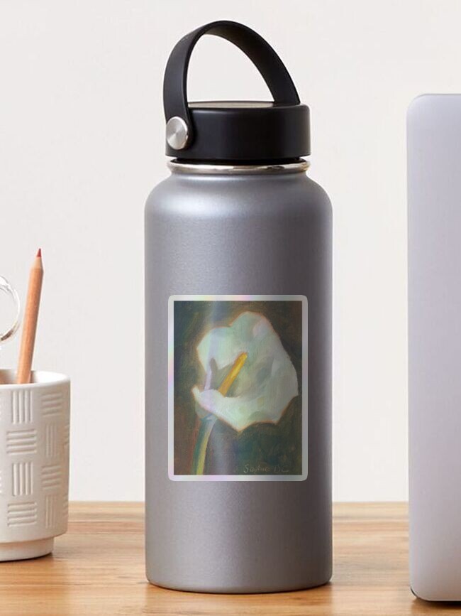 Thumbnail 1 of 4, Sticker, Arum Lilly designed and sold by TheDaysIdeas.
