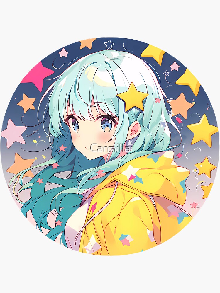 Hikari - The Radiant Sunbeam, Adorable Anime Girl Sticker for Sale by  AnimeUSA