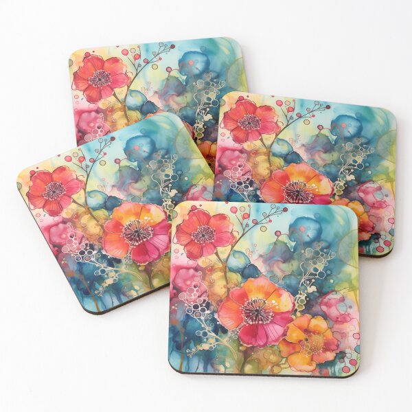 Item preview, Abstract Floral : Alcohol Ink  designed and sold by MTJ-Mushrooms.