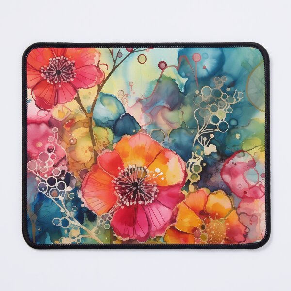 Item preview, Abstract Floral : Alcohol Ink designed and sold by MTJ-Mushrooms.
