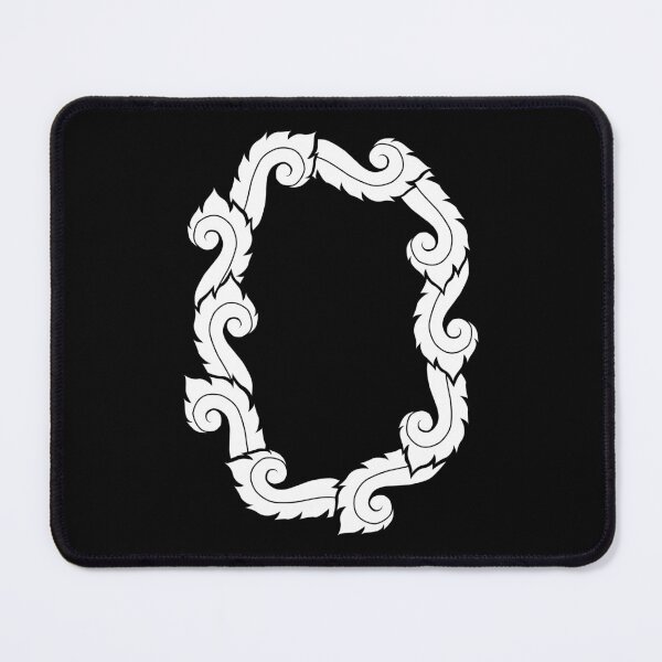 Item preview, White elegant letter O with Thai art elements. designed and sold by KanyaluckArtist.