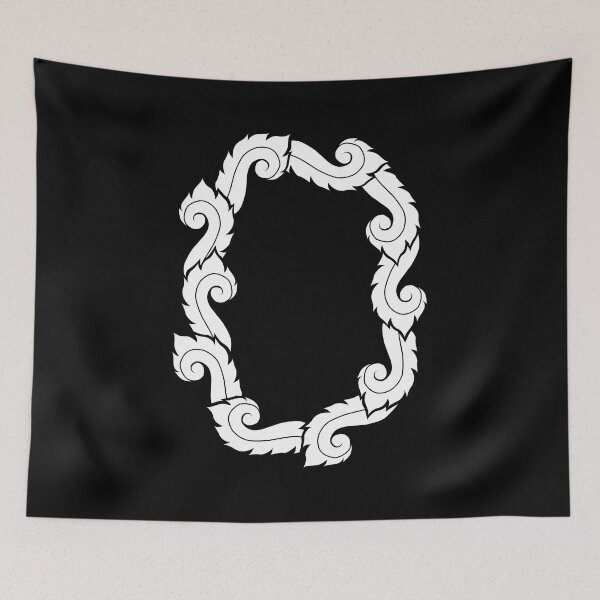 Item preview, White elegant letter O with Thai art elements. designed and sold by KanyaluckArtist.