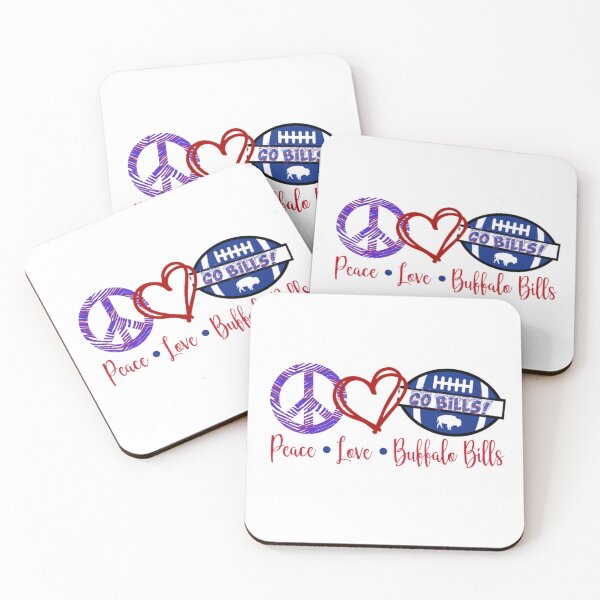 Item preview, Peace, Love, Buffalo Bills designed and sold by Gratefulgabby.