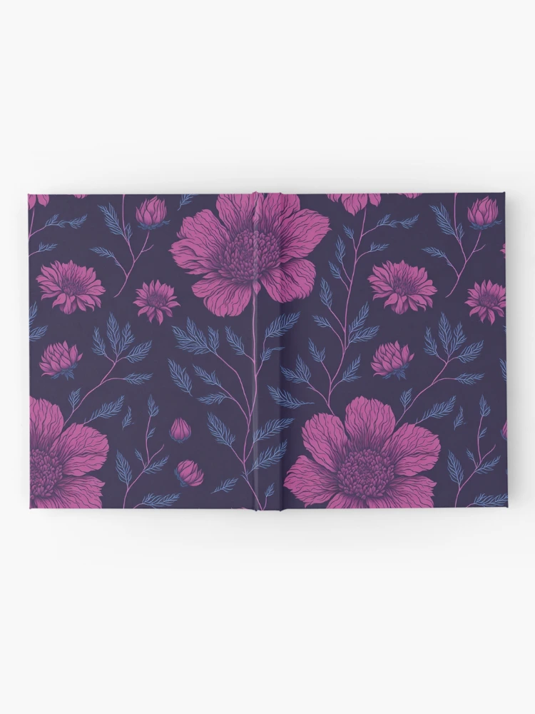 Thumbnail 2 of 3, Journal, Pink Color Floral Pattern designed and sold by DesignCentrum.