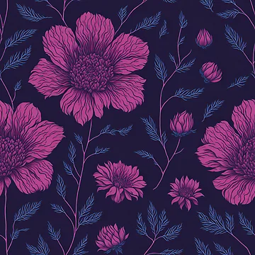 Artwork thumbnail, Pink Color Floral Pattern by DesignCentrum