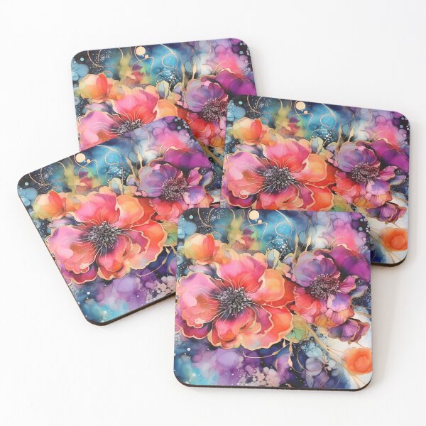 Item preview, Abstract Floral : Alcohol Ink  designed and sold by MTJ-Mushrooms.