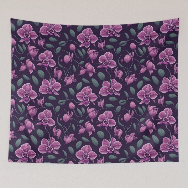 Item preview, Pink Color Orchid Pattern designed and sold by DesignCentrum.