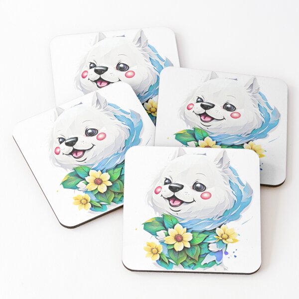 Item preview, Happy Smiling White Puppy designed and sold by ShopULove.