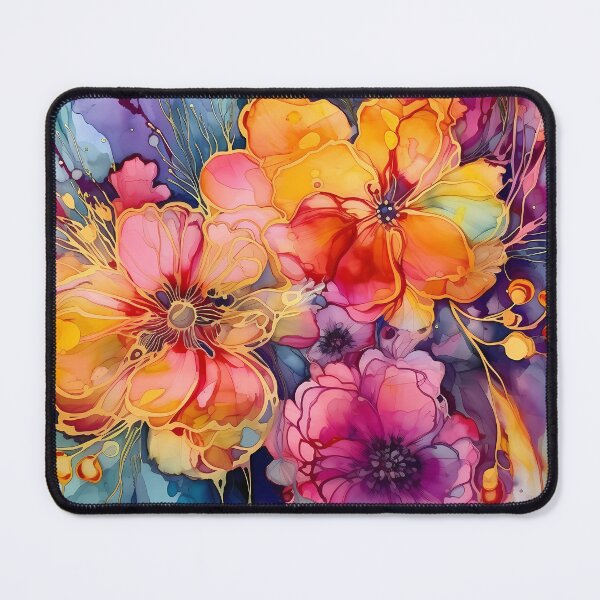 Item preview, Abstract Floral : Alcohol Ink designed and sold by MTJ-Mushrooms.